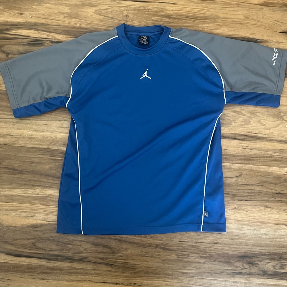 ❌Sold❌ Jordan Blue Athletic T-Shirt with Logo